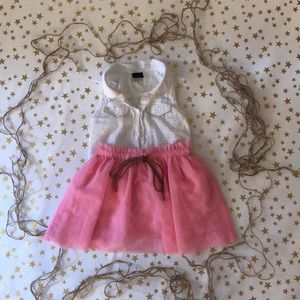 Zara skirt and GAP button down